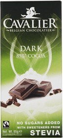 Bild på Cavalier Choklad Stevia Dark 85 g