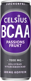 Bild på Celsius BCAA Passionsfrukt 330 ml inkl. Pant