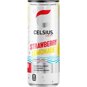 Bild på Celsius Strawberry Lemonade Energidryck 35,5cl