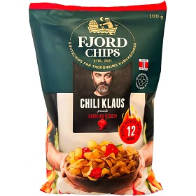 Bild på Chili Klaus x FjordChips Carolina Reaper Chips 100g