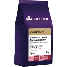Bild på Chocovic Kakaopulver 20-22% Canelo 21 Mörkbrunt 1kg