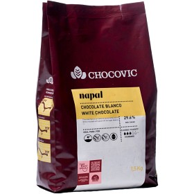Bild på Chocovic Vit Choklad Napal Pellets 29,6% 1,5kg