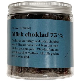 Bild på Chokladfabriken Mörk Choklad 75% för Bakning 300g
