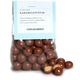 Bild på Chokladfabriken Karamellpuffar 100g