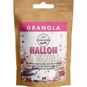 Bild på Clean Eating Granola Hallon & Vanilj 50 g