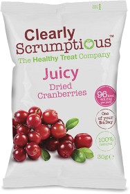 Bild på Clearly Scrumptious Juicy Dried Cranberries 30 g