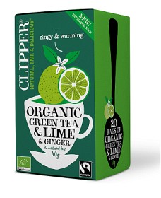 Bild på Clipper Green Tea Lime & Ginger 20 st