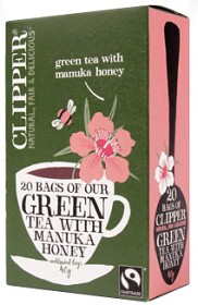 Bild på Clipper Green Tea with Manuka Honey 20 tepåsar