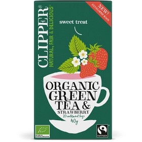 Bild på Clipper Organic Green Tea Strawberry 20 tepåsar