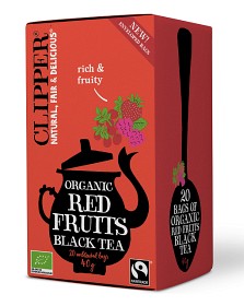 Bild på Clipper Organic Red Fruits Black Tea 20 tepåsar