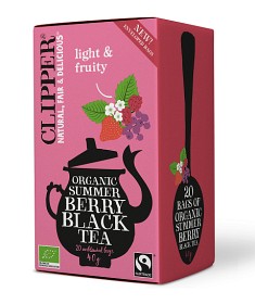 Bild på Clipper Organic Summer Berry Black tea 20 tepåsar