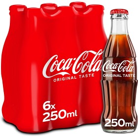 Bild på Coca-Cola Classic Glasflaska 6x25cl