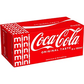 Bild på Coca-Cola Classic Mini Burk 8x15cl inkl pant