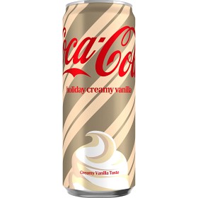 Bild på Coca-Cola Holiday Creamy Vanilla Läsk Burk 33cl