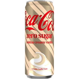Bild på Coca-Cola Holiday Creamy Vanilla Zero Läsk Burk 33cl