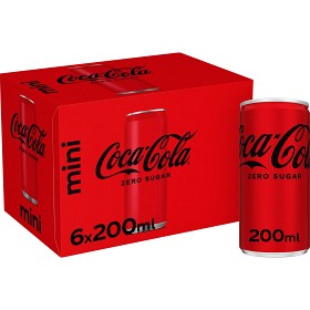 Bild på Coca-Cola Zero Burk Mini 6x20cl