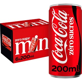 Bild på Coca-Cola Zero Burk Mini 6x20cl