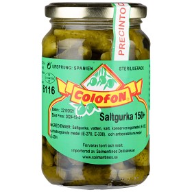 Bild på Colofon Pepinillos Saltgurka Små 350g