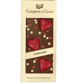 Bild på Comptoir Ljus Choklad Hjärtan 90g