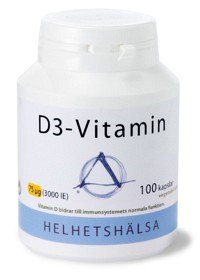 Bild på Helhetshälsa D3-vitamin 75 µg 100 kapslar 