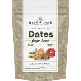 Bild på Dave & Jon's Dadlar Pepparkaka 125g