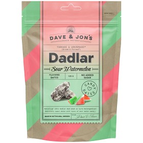 Bild på Dave & Jon's Sour Watermelon Dadlar 125g