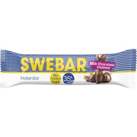 Bild på Swebar Low Sugar Milk Chocolate & Cashew 50 g
