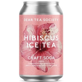 Bild på Dear Tea Society Hibiscus Ice Tea Craft Soda 33cl