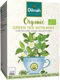 Bild på Dilmah Organic Grönt Te Mint 20st