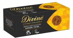 Bild på Divine Dark Chocolate Ginger Thins 200 g