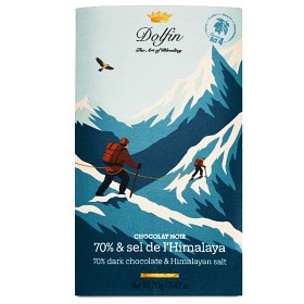 Bild på Dolfin Belgisk Mörk Kvalitetschoklad med Himalayasalt 70g