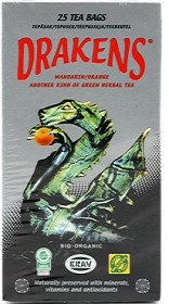 Bild på Drakens Gröna Örtte Mandarin Orange 25 påsar