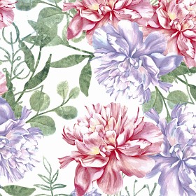 Bild på Duni Servetter Pastel Flowers 20-pack