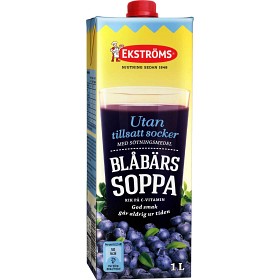 Bild på Ekströms Blåbärssoppa utan tillsatt Socker 1L