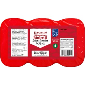 Bild på Eldorado Makrillfiléer i Tomatsås 3x125g