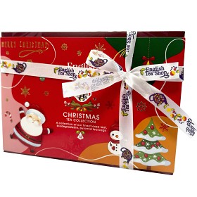 Bild på English Tea Shop Presentask Pyramidte Christmas Red Santa 6 Smaker 24g