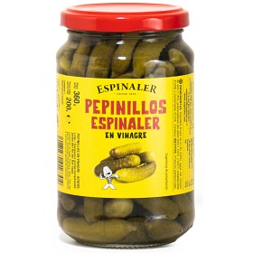 Bild på Espinaler Mini Cornichoner Extra Crunchy 360g