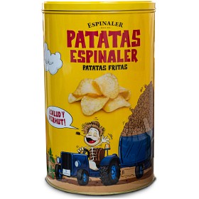 Bild på Espinaler Patatas Potatischips Saltade Original i Metallburk 450g