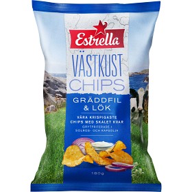Bild på Estrella Västkustchips Gräddfil & Lök 180g