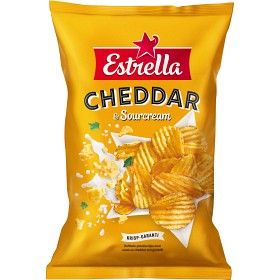 Bild på Estrella Cheddar & Sourcream Chips 275g