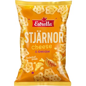 Bild på Estrella Cheese & Onion Stjärnor 85g