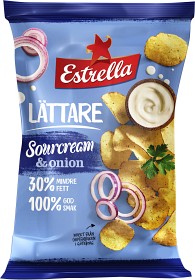Bild på Estrella Lättare Chips Sourcream & Onion 175 g