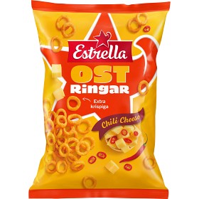 Bild på Estrella Ostringar Chili Cheese 200g