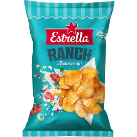 Bild på Estrella Chips Ranch & Sourcream 275g
