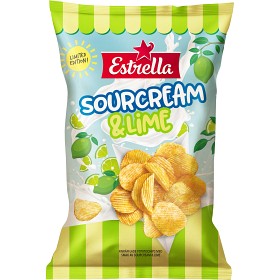 Bild på Estrella Sourcream & Lime Chips 160g