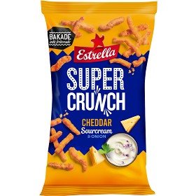 Bild på Estrella Super Crunch Cheddar Sourcream & Onion 175g