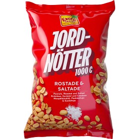 Bild på Exotic Snacks Rostade & Saltade Jordnötter Jumbo 1kg