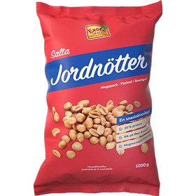 Bild på Exotic Snacks Rostade & Saltade Jordnötter Jumbo 1kg
