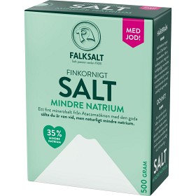 Bild på Falksalt Salt Mindre Natrium med Jod 500g