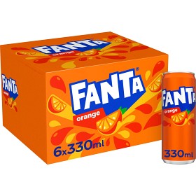 Bild på Fanta Orange Läsk Burk 6x33cl